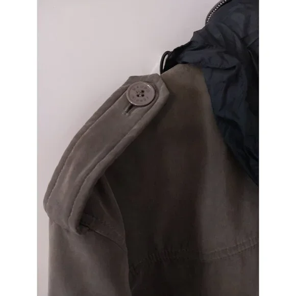 Mauro Ferrini Olive Green Faux Suede Utility Jacket Men's Sz XXL - Picture 6 of 16